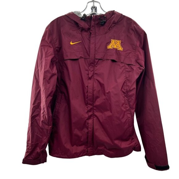 Nike Windbreaker Jacket Women's Size XS Minnesota Full Zip Long Sleeve Hooded - Picture 1 of 9